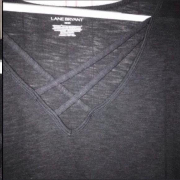 Lane Bryant Cross Neck Long Sleeve Blouse - Picture 3 of 4